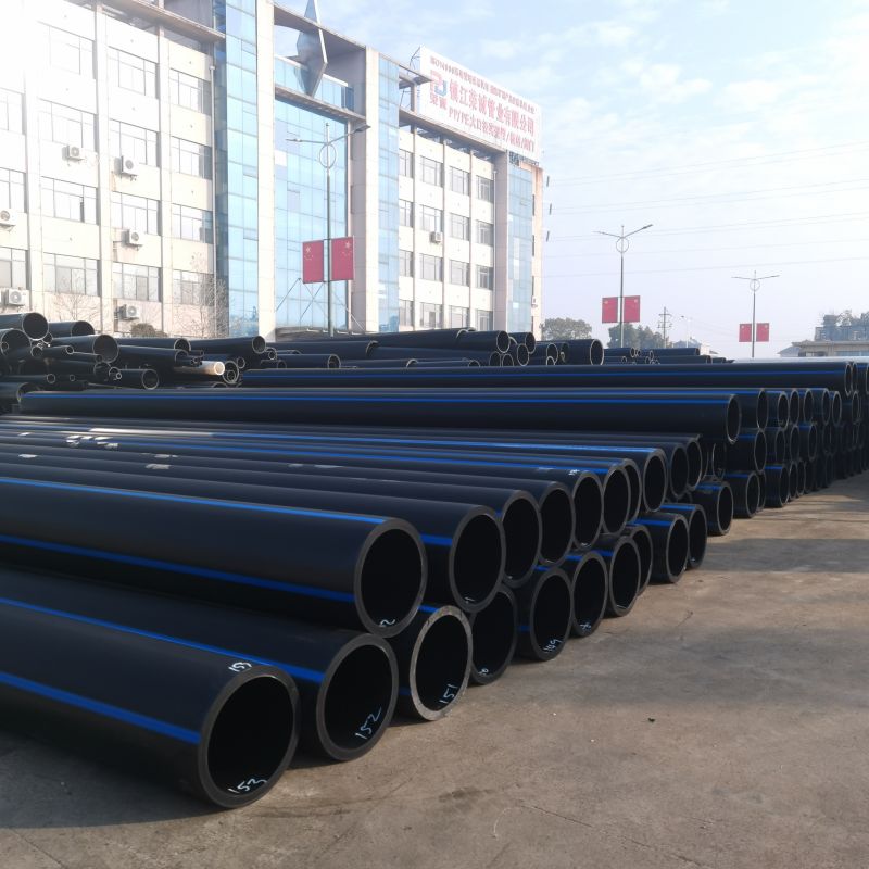 黑色塑料硬管 PE给水管大口径自来水管道 管排水灌溉