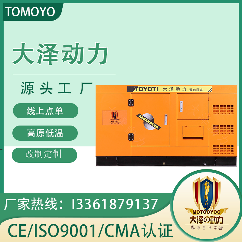 大泽动力柴油发电机组 75KVA柴油发电机组 电源
