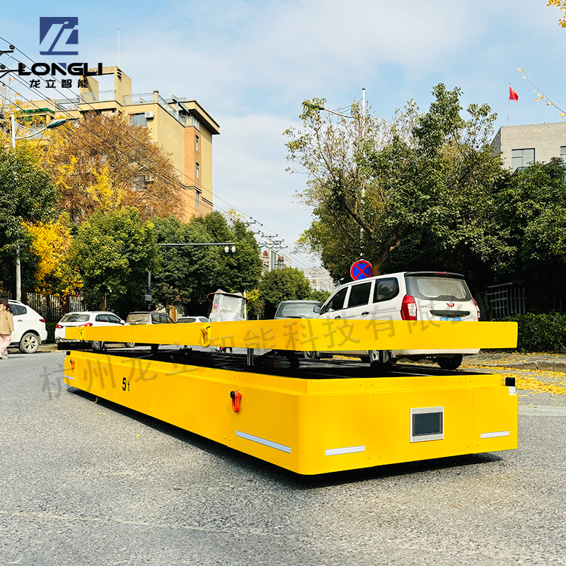 AGV蓄电池无轨电动平车5T  杭州龙立