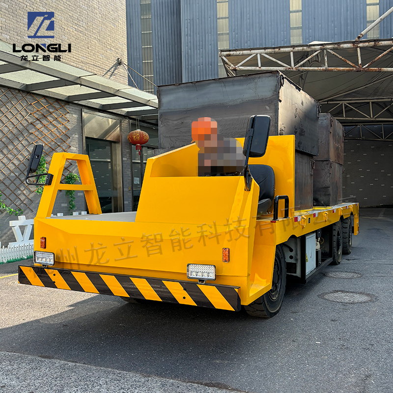 单边驾驶室搬运车 四轮电动平车 杭州龙立