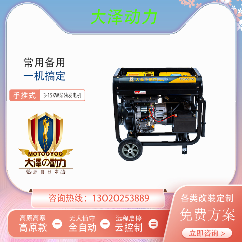 3KW柴油发电机 大泽动力TO3800ET