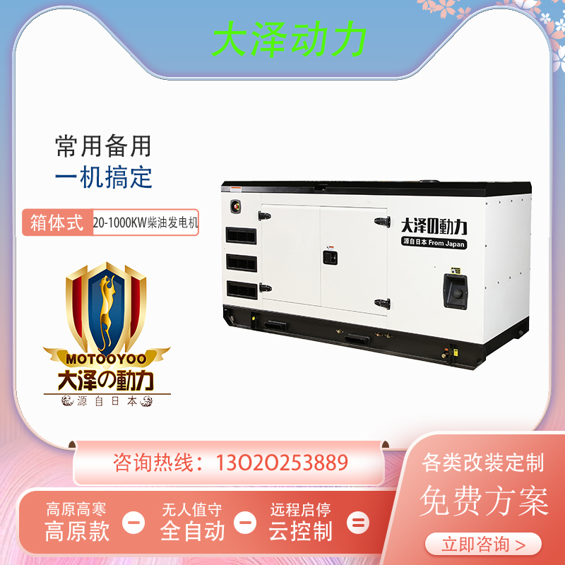 250KW静音柴油发电机 大泽动力TO280000ET