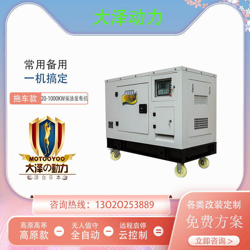 车载20KW静音柴油发电机