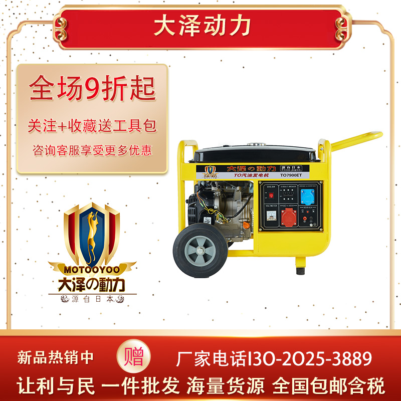 大泽动力9KW汽油发电机