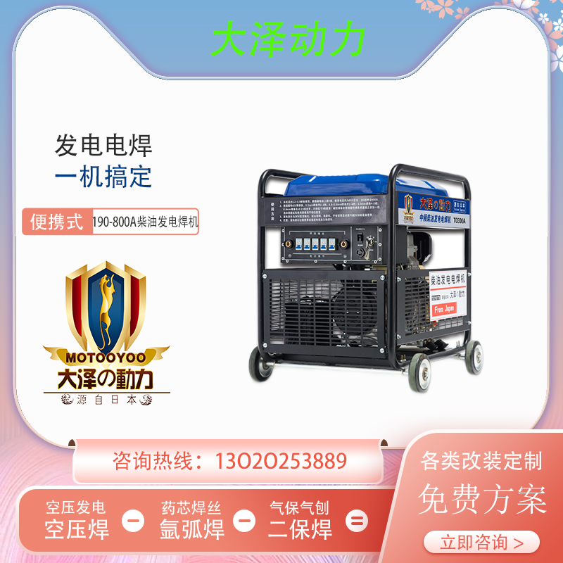 280A柴油发电电焊机 大泽动力TO280A