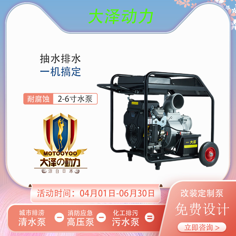 大泽动力6寸柴油水泵