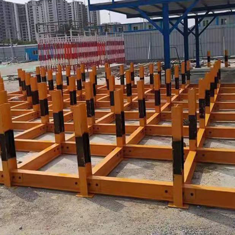 钢筋堆放架 建筑工地标准化钢材摆放平台料场 钢筋堆放工字钢支架