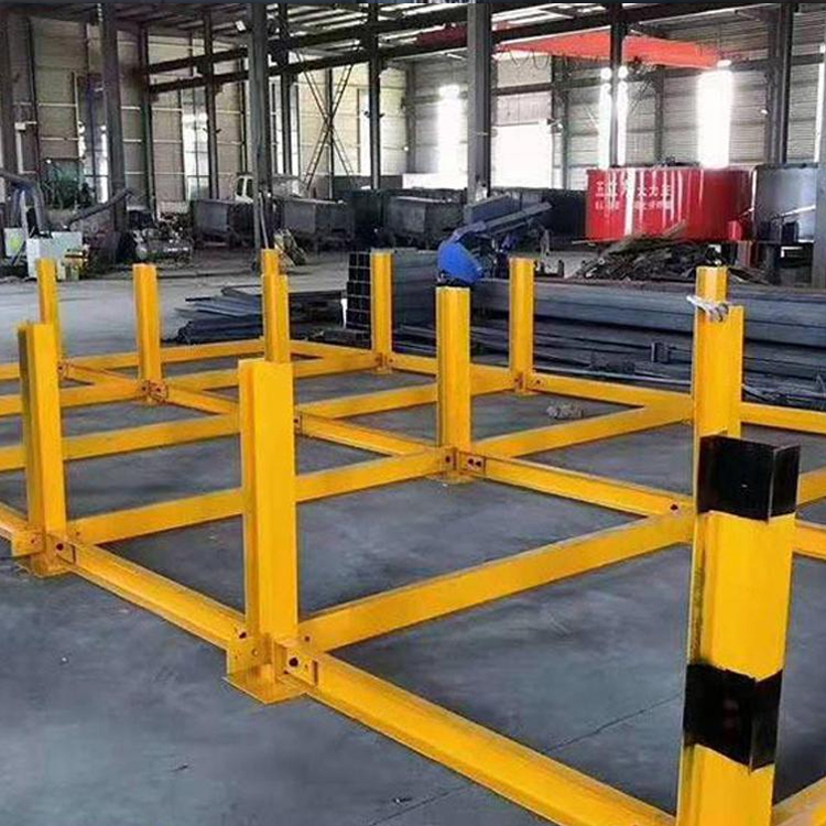 建筑工地钢筋材料堆放平台 工字钢底座支架 钢筋堆放架