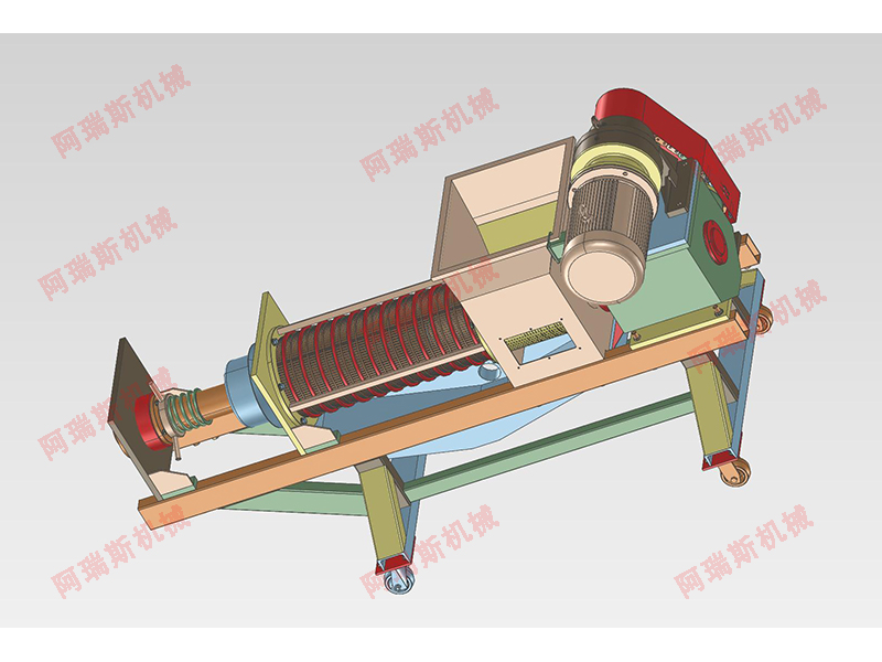 无轴单轴螺旋压榨式脱水机 餐厨垃圾无害化处理生产线