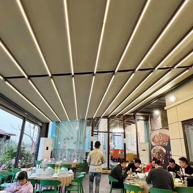 批发户外活动伸缩雨蓬 移动仓库伸缩式遮阳篷