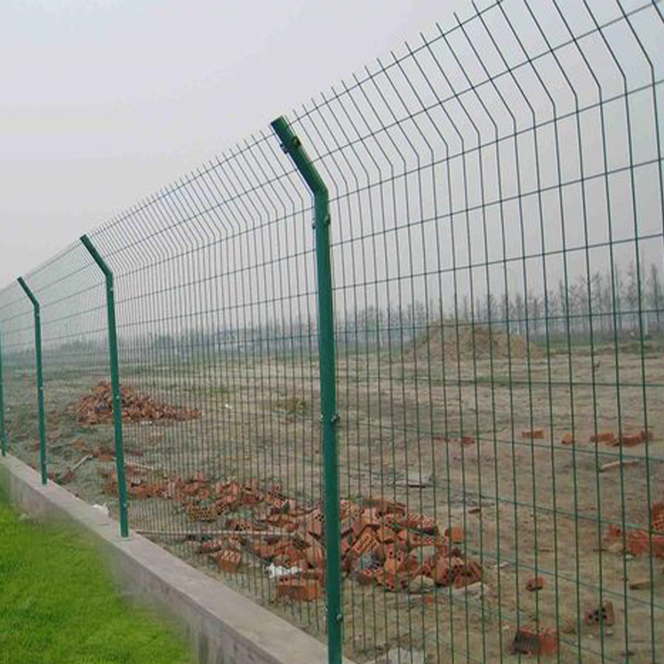 铁丝围栏 双边丝护栏网 高速公路防落石绿色铁丝网 养殖围栏网