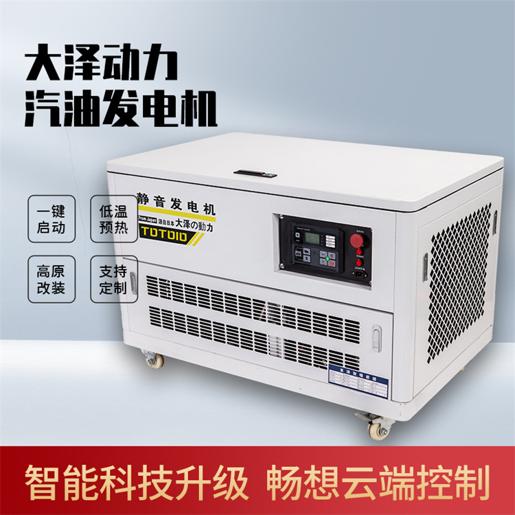 车载式15kw静音汽油发电机组 三相四线 大泽动力TOTO15 选配全自动