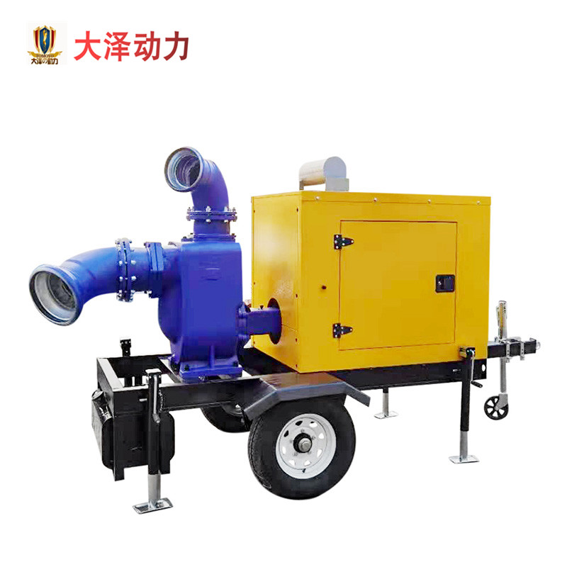 移动防汛泵车500立方 1000m3大型牵引防汛排涝泵站