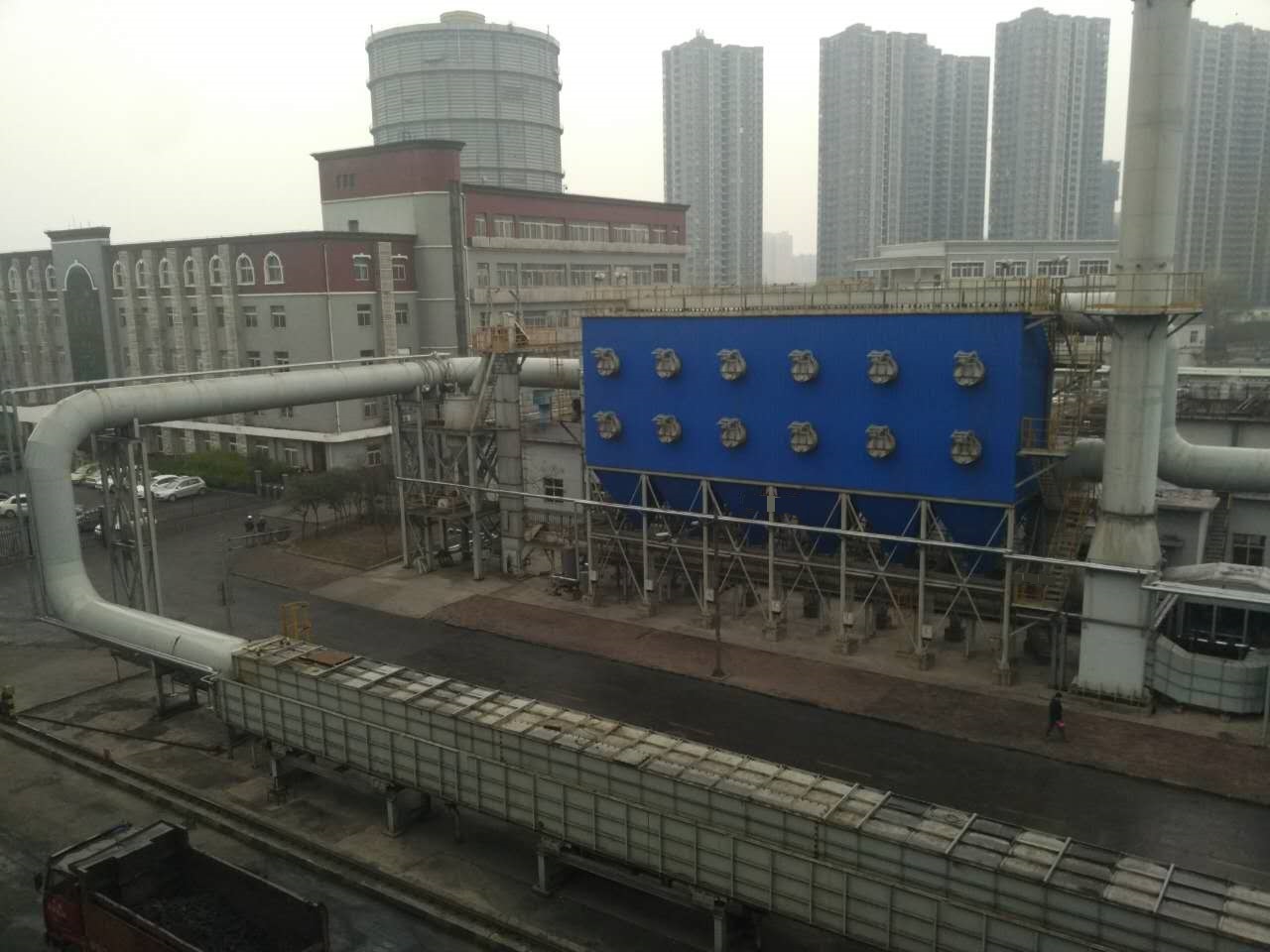 定制机侧炉头烟除尘地面站 磐海环保