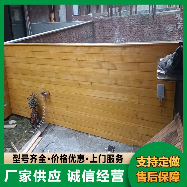 室外防腐木围栏 实木草坪护栏 户外庭院木篱笆