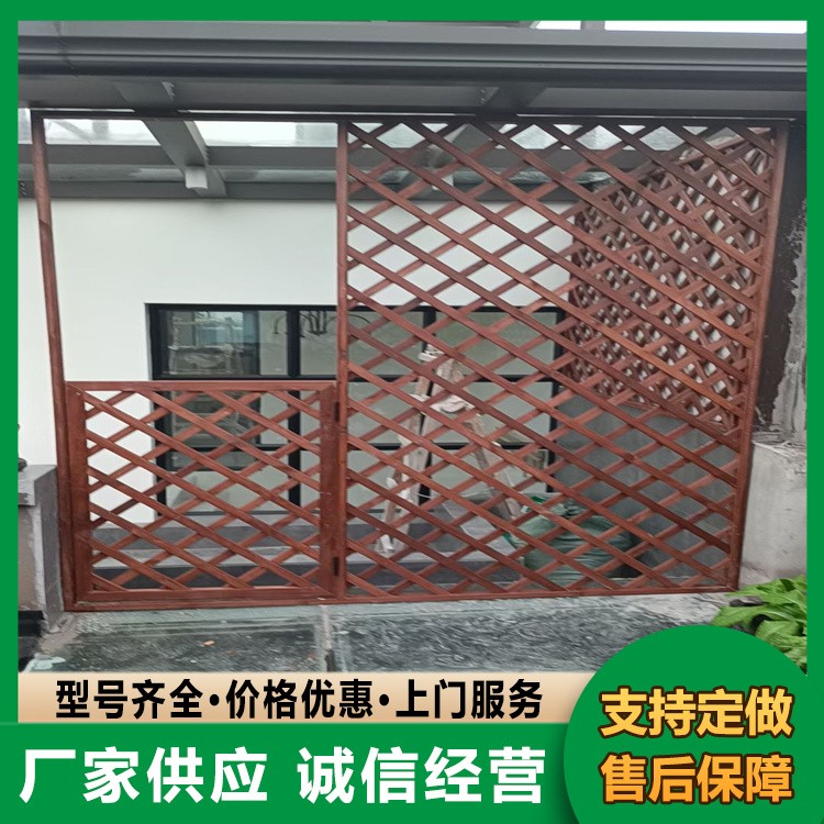 室外防腐木围栏 碳化木栅栏 实木草坪护栏
