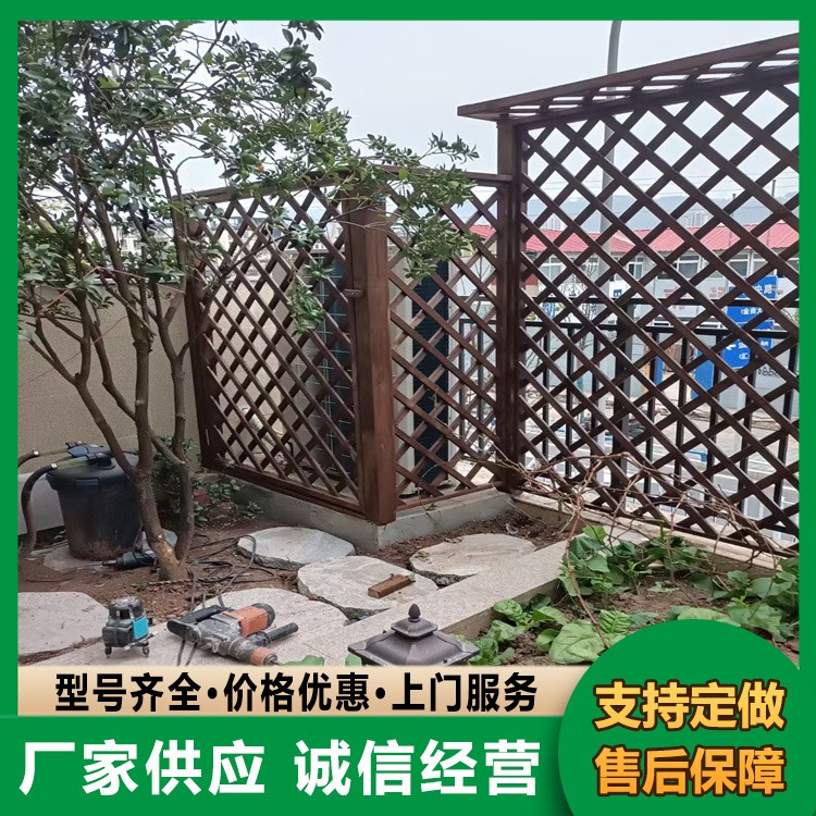 室外防腐木围栏 景区栏杆木质庭院木围栏