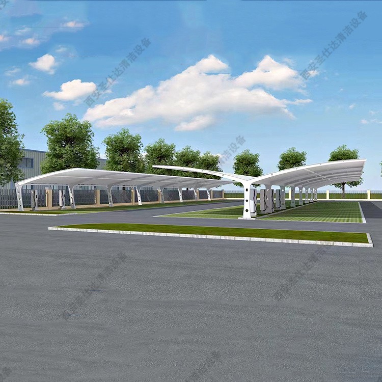 速看！膜结构停车棚，抗 UV 又防水，轻松延长车辆寿命