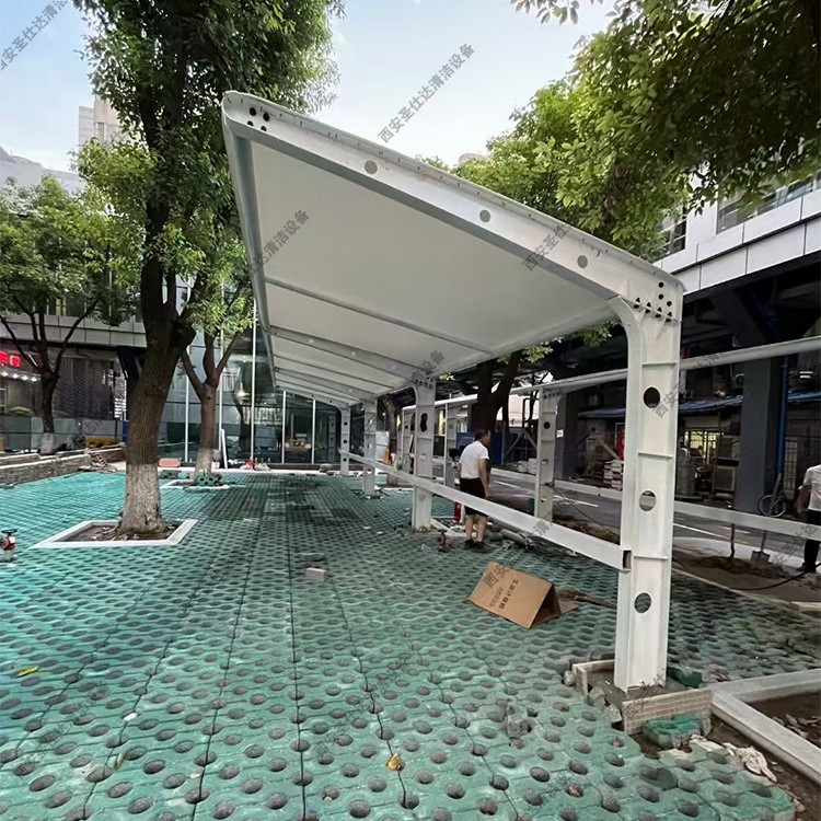 实用美学兼具！膜结构停车棚，适配各类建筑风格