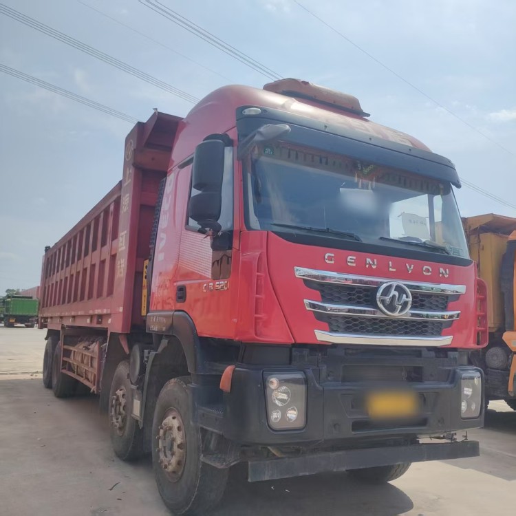 多台乘龙H5工程翻斗车 二手前四后八轮自卸车 矿山运输车