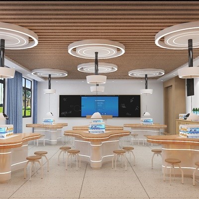 种植养殖教室 厂家定制幼儿实木家具 学校美术书法功能室