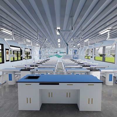 智尧 物理化学生物实验室 实验室全钢木实验边台中央试验台