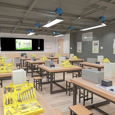 金工木工教室 厂家定制 幼儿实木家具 学校美术书法功能室