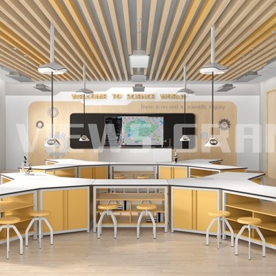 智尧 定制初中科学探究实验室 化学物理科学生物实验室  防腐蚀防磨损