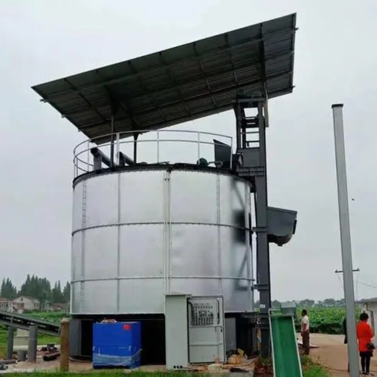 粪污有机肥发酵罐 养殖场粪便处理设备 高温好氧发酵装置