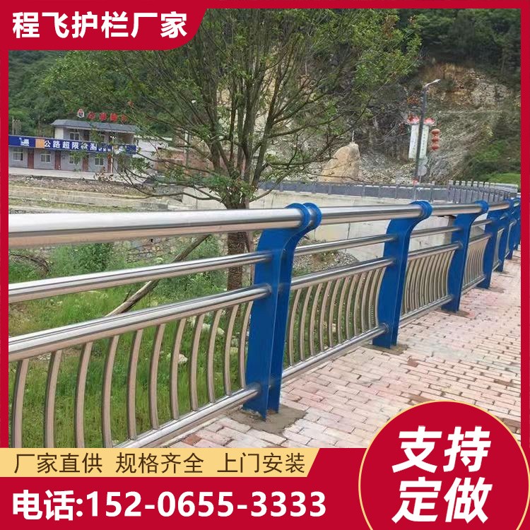 201 304不锈钢复合管 桥梁防撞护栏立柱 景观隔离护栏来图定制 可安装