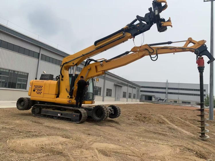 恒特重工 供应多功能开挖立杆机