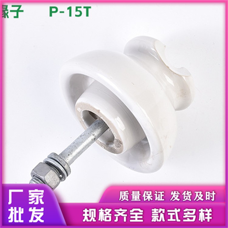 工厂直供高压针式瓷绝缘子 P-15T 抗污耐用 输配电必备
