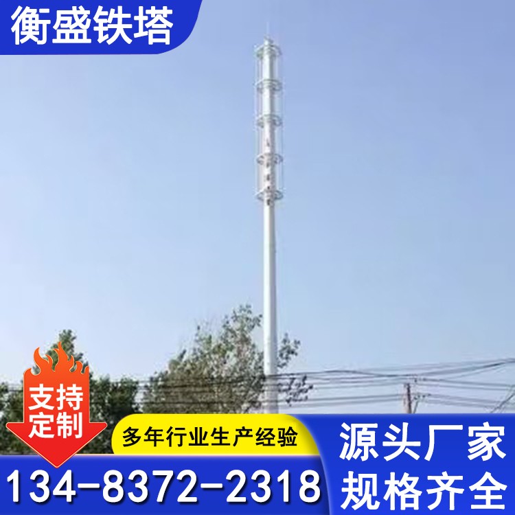 美化单管塔 通讯塔 工艺塔装饰塔 生产厂家 支持定制