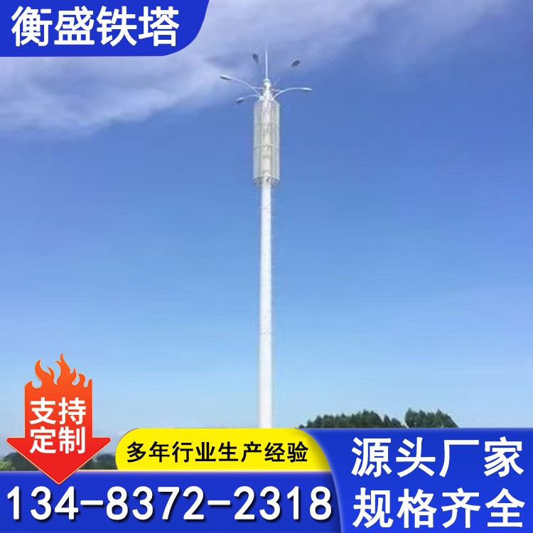 铁塔通讯塔信号塔灯杆美化塔5G基站单管塔 厂家定做