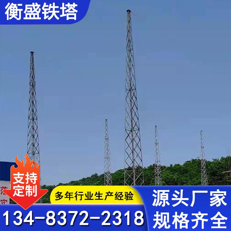 供应20米15米监控塔 专业厂家 边境无人监控平台 角钢避雷塔