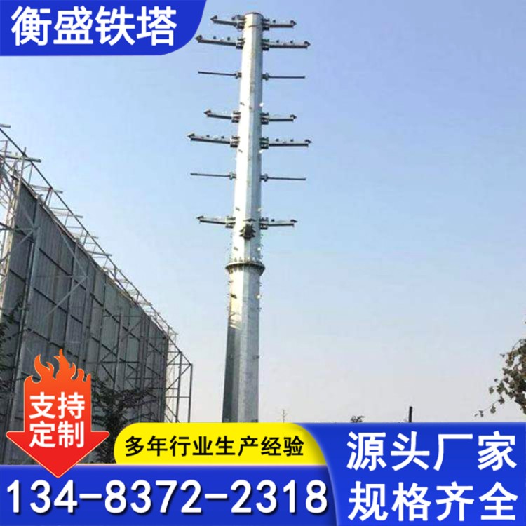 电力钢杆厂家 双回路电力钢管杆 单管塔 高压输电塔
