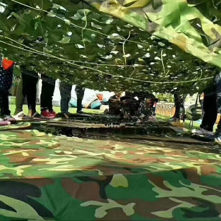防航拍伪装网 军绿色迷彩网 户外树叶防卫星绿化装饰网布