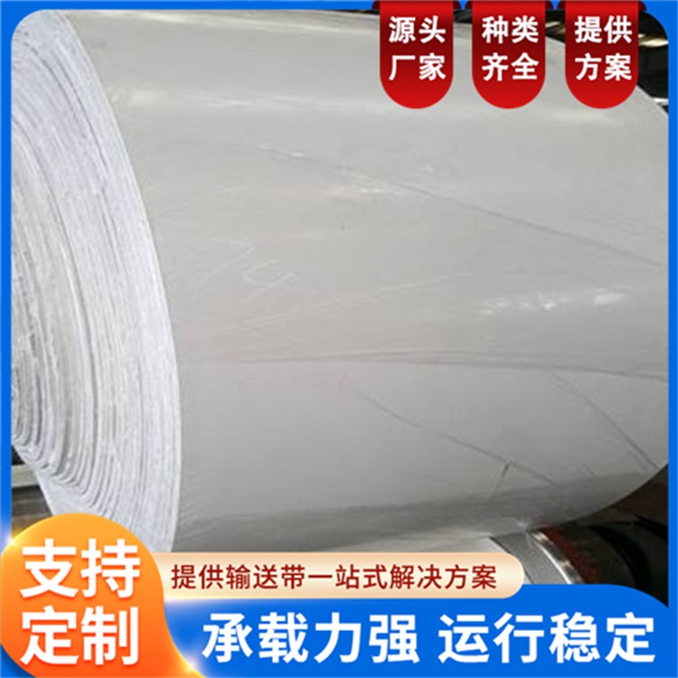 橡六泰橡胶 白色输送带 分层聚酯传送带 尼龙胶带 耐酸碱耐油食品级