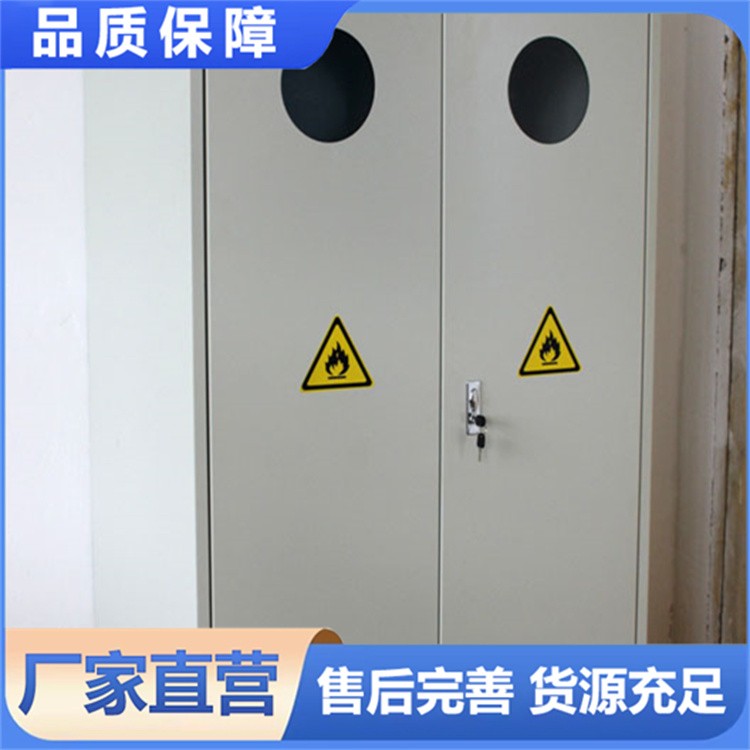 全钢气瓶柜 实验室安全柜储存柜智能加厚单瓶双瓶带报警