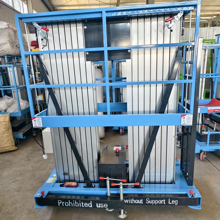 便捷安装铝合金升降机，快速投入使用