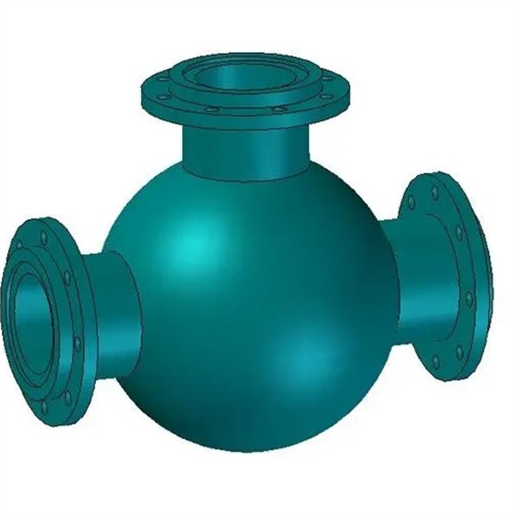 沧州泽康管道  陶瓷贴片球形三通来电咨询