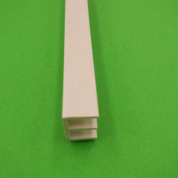 卡玻璃塑料槽 玻璃展示柜移门 轨道塑胶异型材