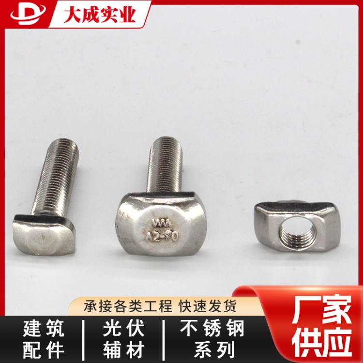 不锈钢T型螺母加工 大成