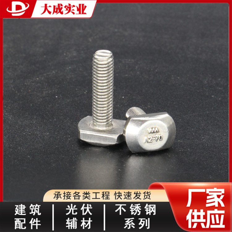 不锈钢T型螺栓来图定制 大成