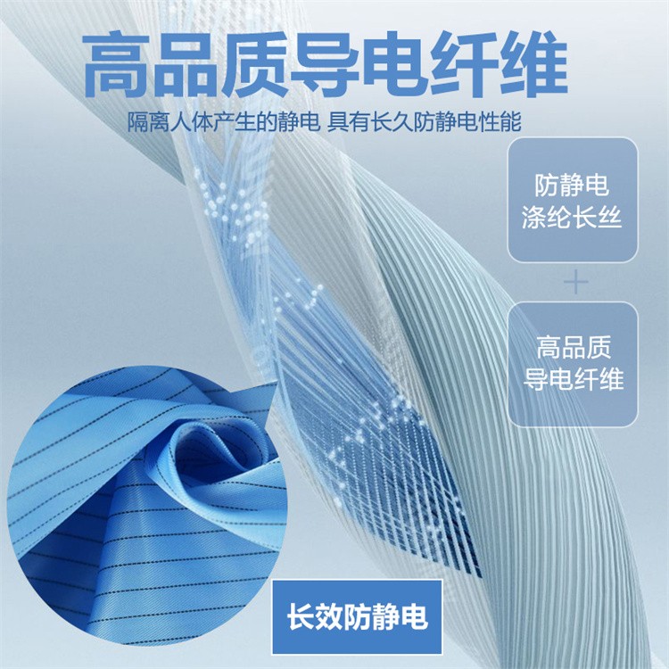 经济型防静电条纹分体服 批量采购优惠 工厂车间常备防护装备