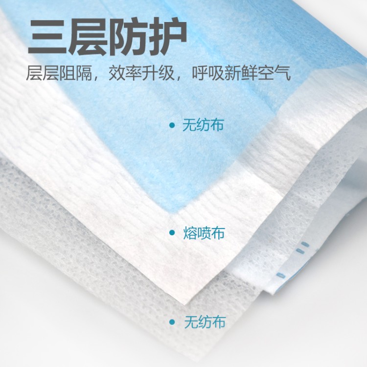 医疗级医用口罩 食品车间 / 实验室适用 透气轻薄 支持小批量采购