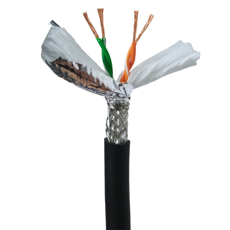 机床设备抗干扰耐油耐弯折柔性拖链工业网线