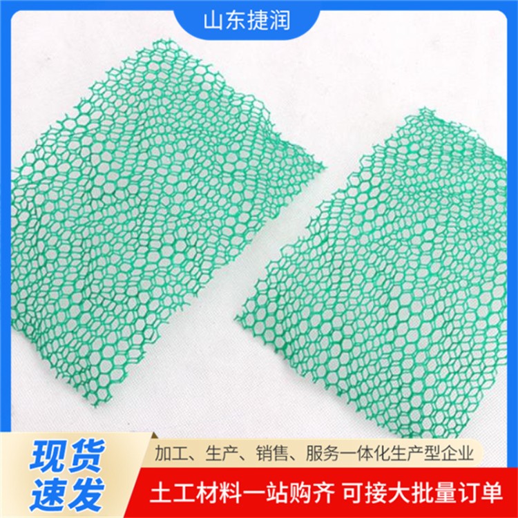 捷润 护坡绿化二层三层三维植被网 河道生态修复EM4EM3土工网垫