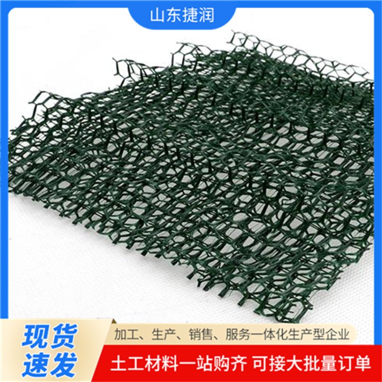 捷润 三维植被网 喷播植草护坡加筋麦克垫 固土网垫