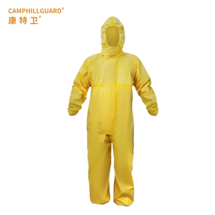 黄色 CP4 防化服 石油化工专用 抗渗透防毒气 批量采购享折扣
